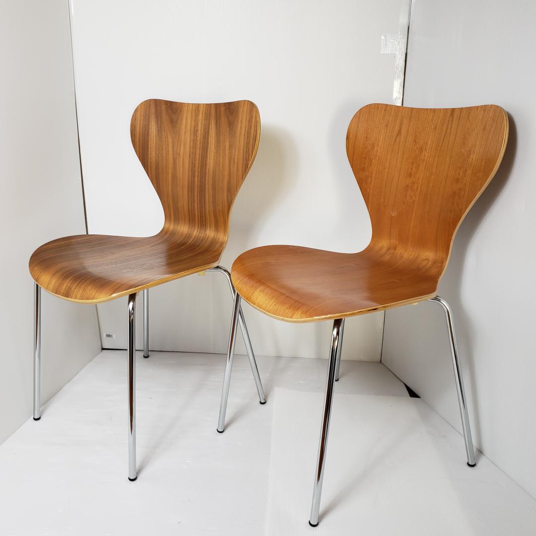 木製　ダイニングチェア　リプロダクト　ヤコブセン　セブンチェア風