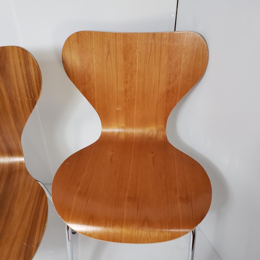 木製　ダイニングチェア　リプロダクト　ヤコブセン　セブンチェア風