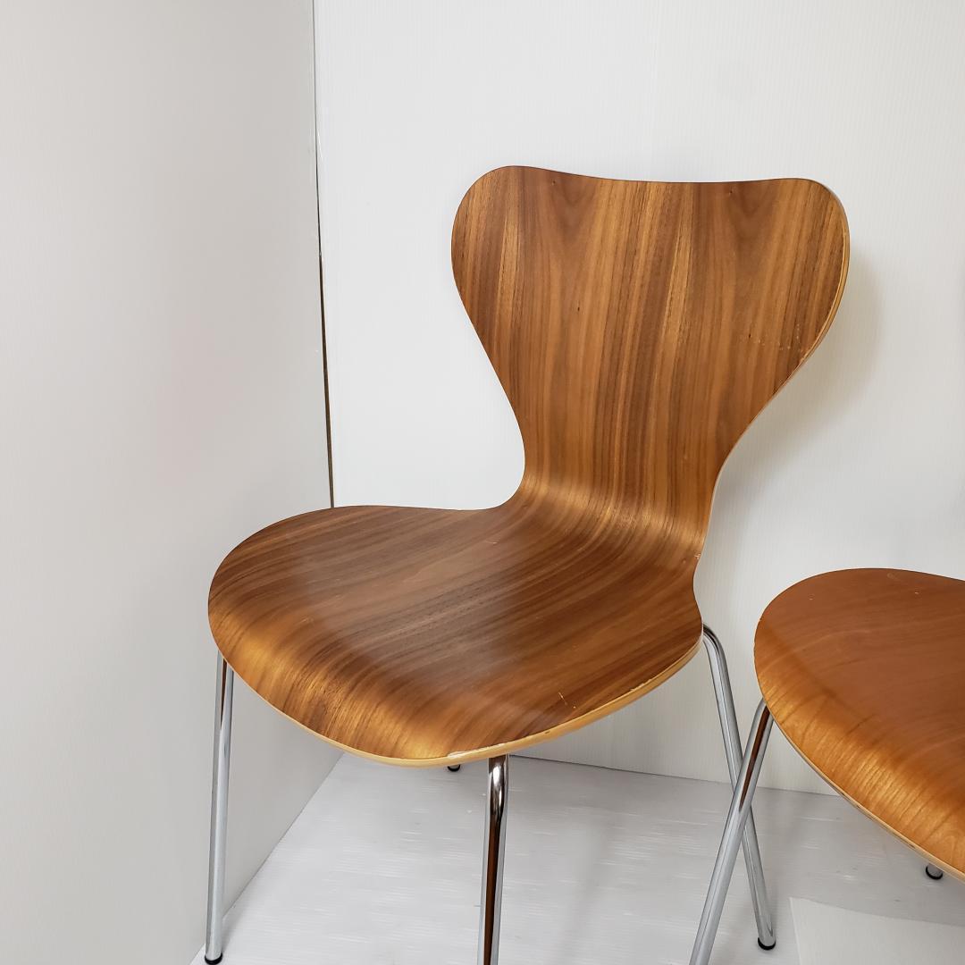 木製　ダイニングチェア　リプロダクト　ヤコブセン　セブンチェア風