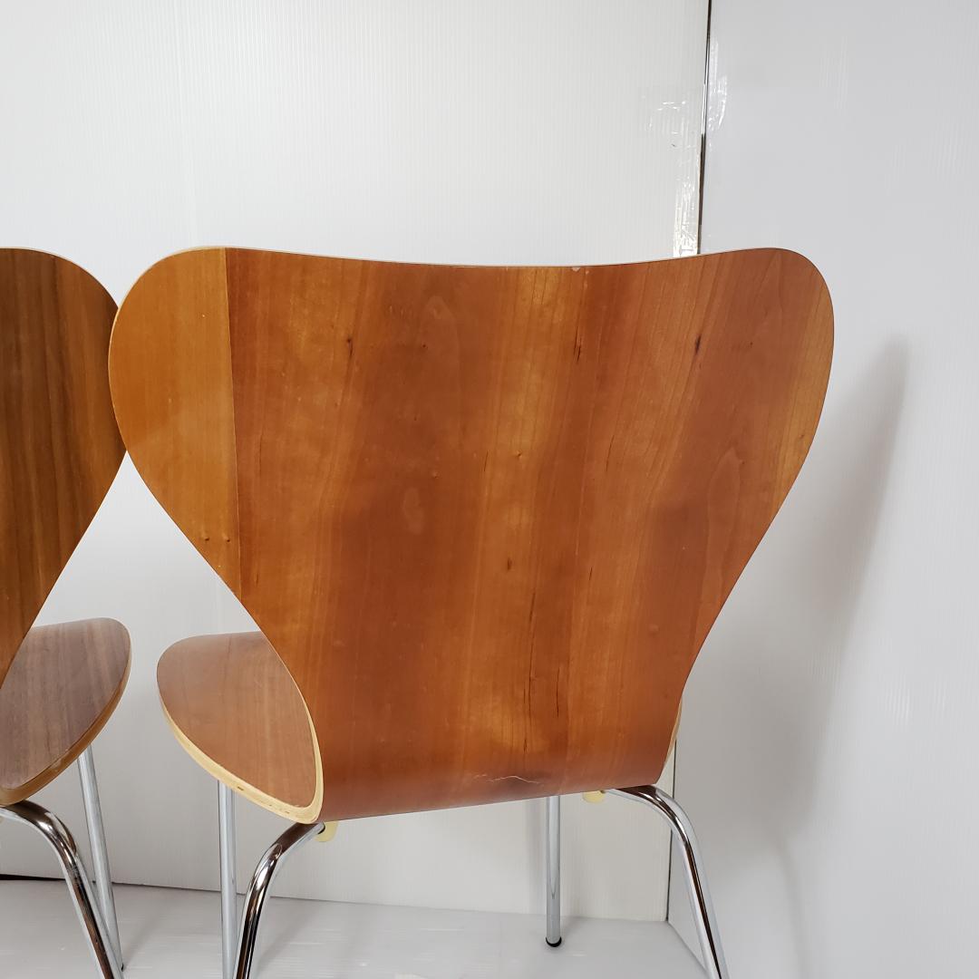 木製　ダイニングチェア　リプロダクト　ヤコブセン　セブンチェア風