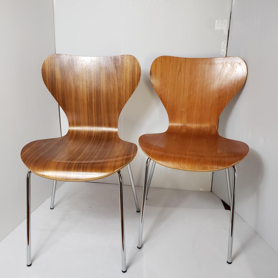 木製　ダイニングチェア　リプロダクト　ヤコブセン　セブンチェア風