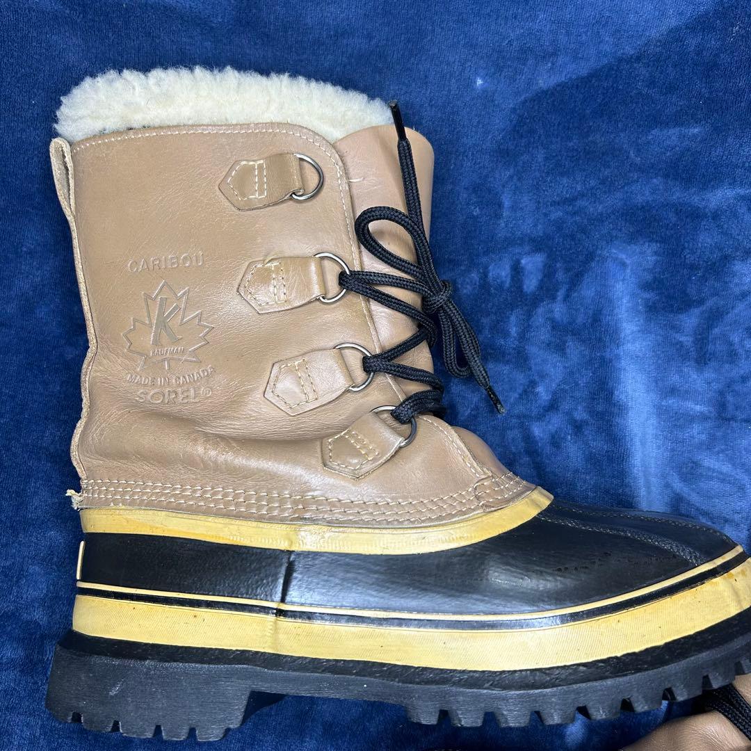 激レア SOREL ソレル CARIBOU カナダ製　メイプルロゴ