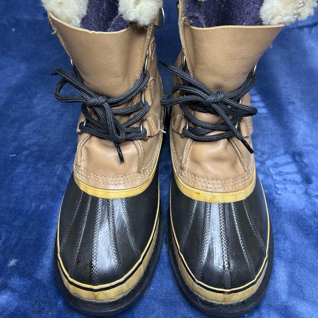 激レア SOREL ソレル CARIBOU カナダ製　メイプルロゴ