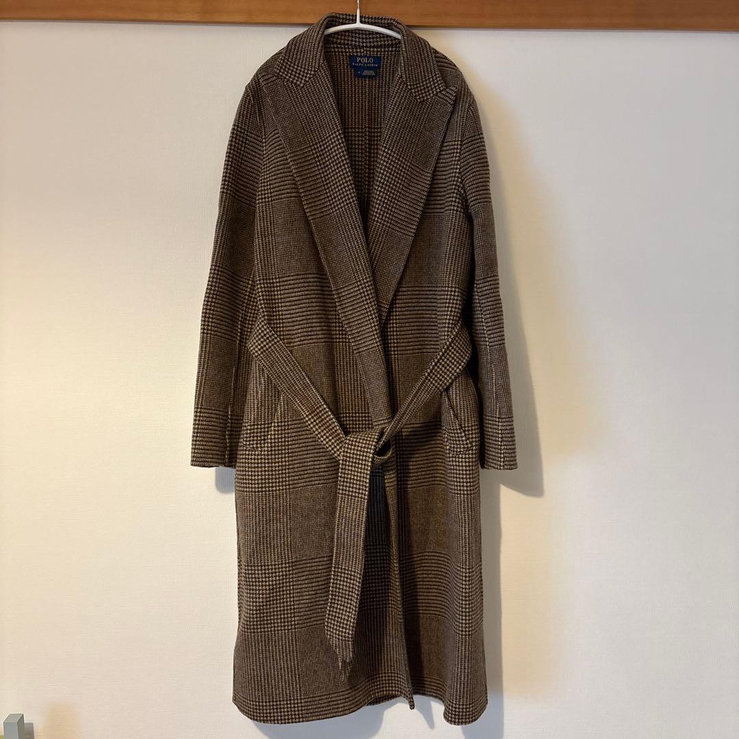 Polo Ralph Lauren チェック柄ロングコート サイズ2