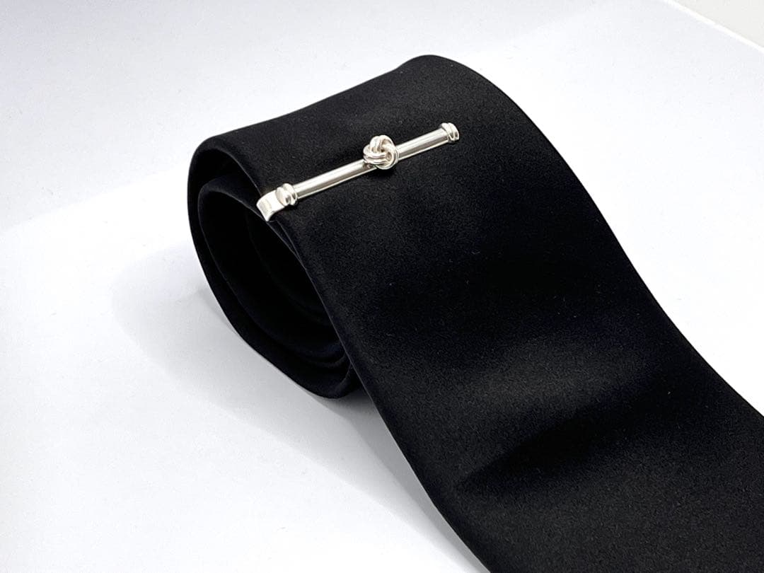 c787 美品　希少　ティファニー　ツイスト　ノット　ネクタイピン　925