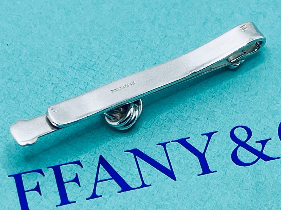 c787 美品　希少　ティファニー　ツイスト　ノット　ネクタイピン　925