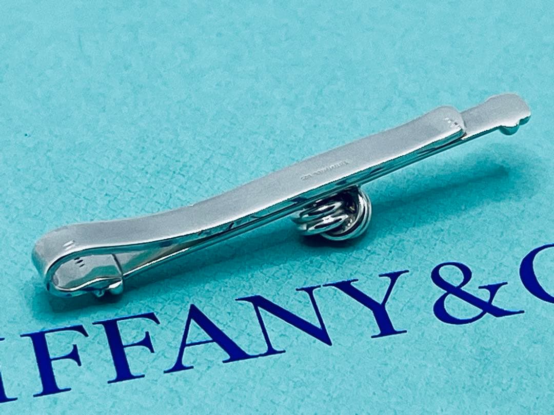 c787 美品　希少　ティファニー　ツイスト　ノット　ネクタイピン　925