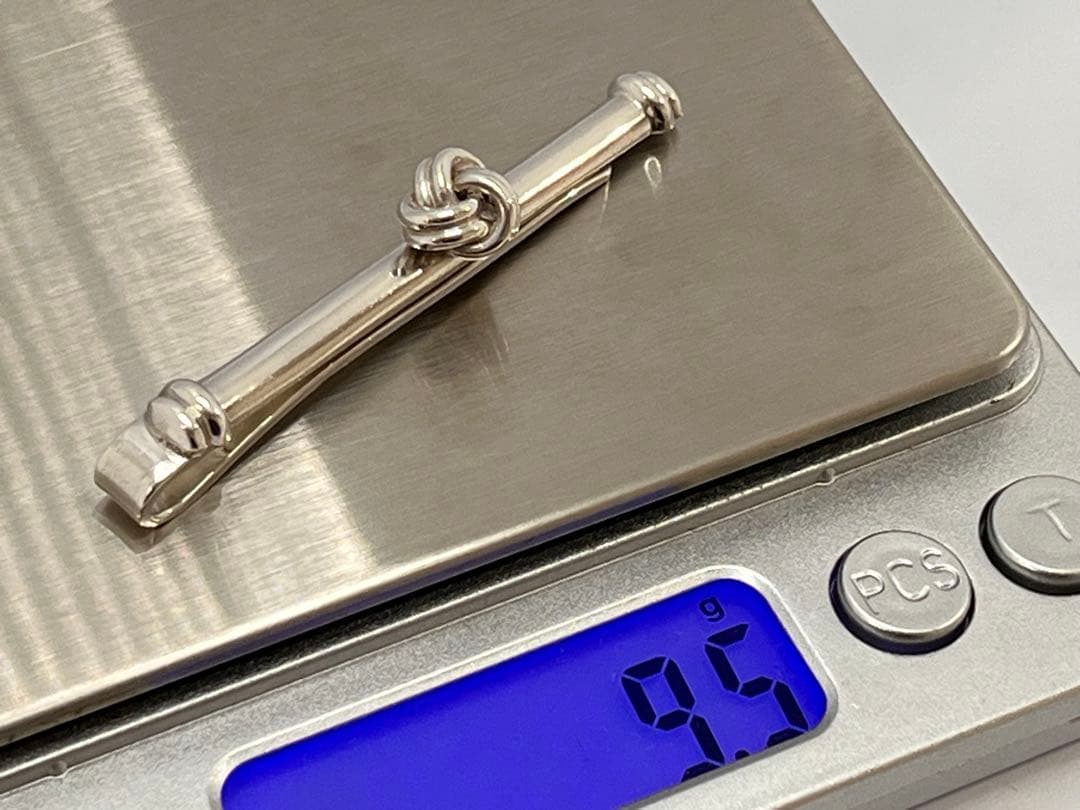 c787 美品　希少　ティファニー　ツイスト　ノット　ネクタイピン　925