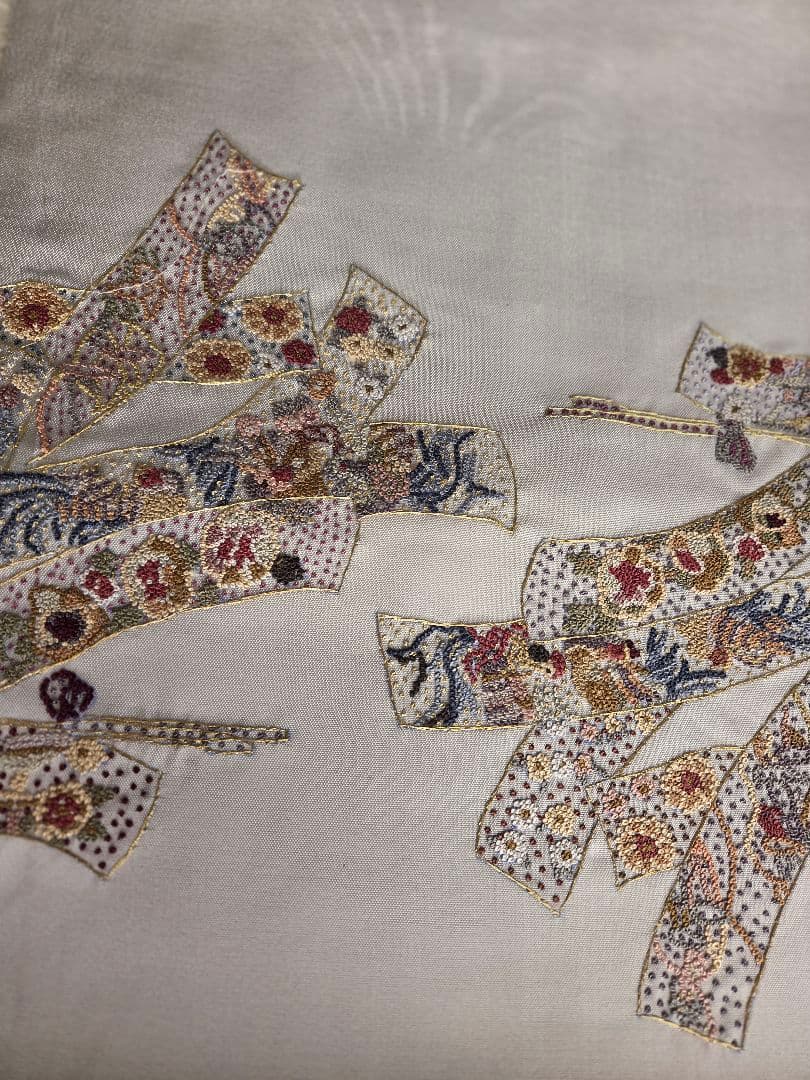 袋帯　相良刺繍