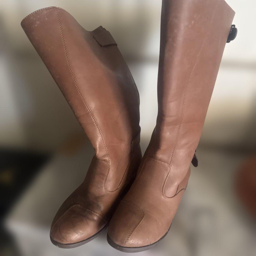 Honda 半帽ヘルメット レッドシルバー　特攻ブーツ