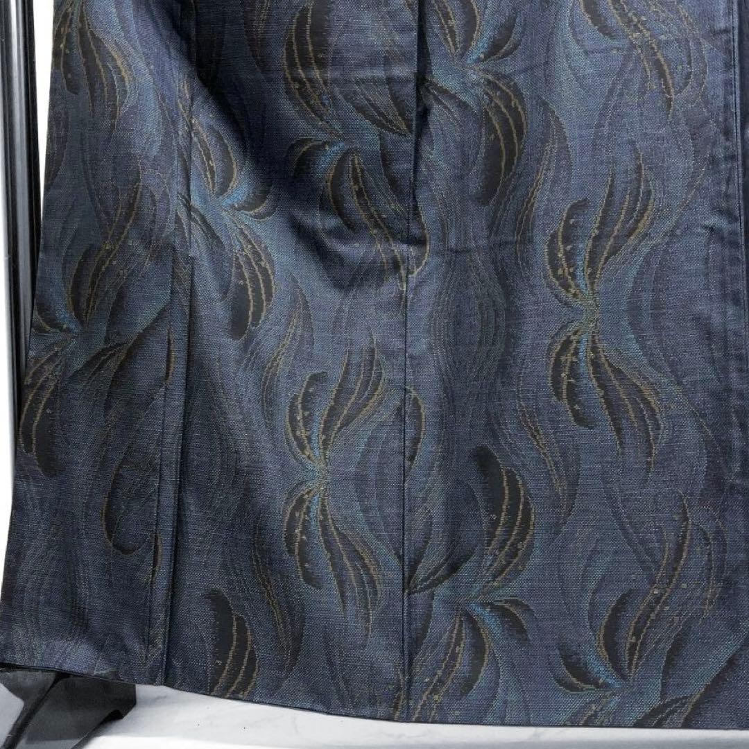 小紋 本場大島紬　花優羅　窪田織物　花のロンド　着物　044a p