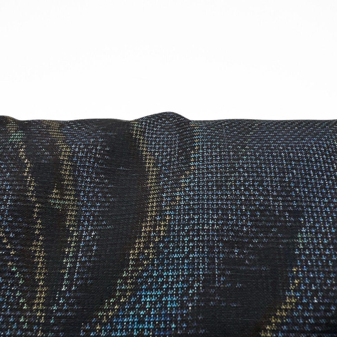 小紋 本場大島紬　花優羅　窪田織物　花のロンド　着物　044a p