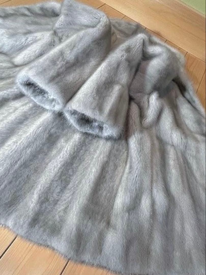 最高級 サファイア ミンク ハーフコート