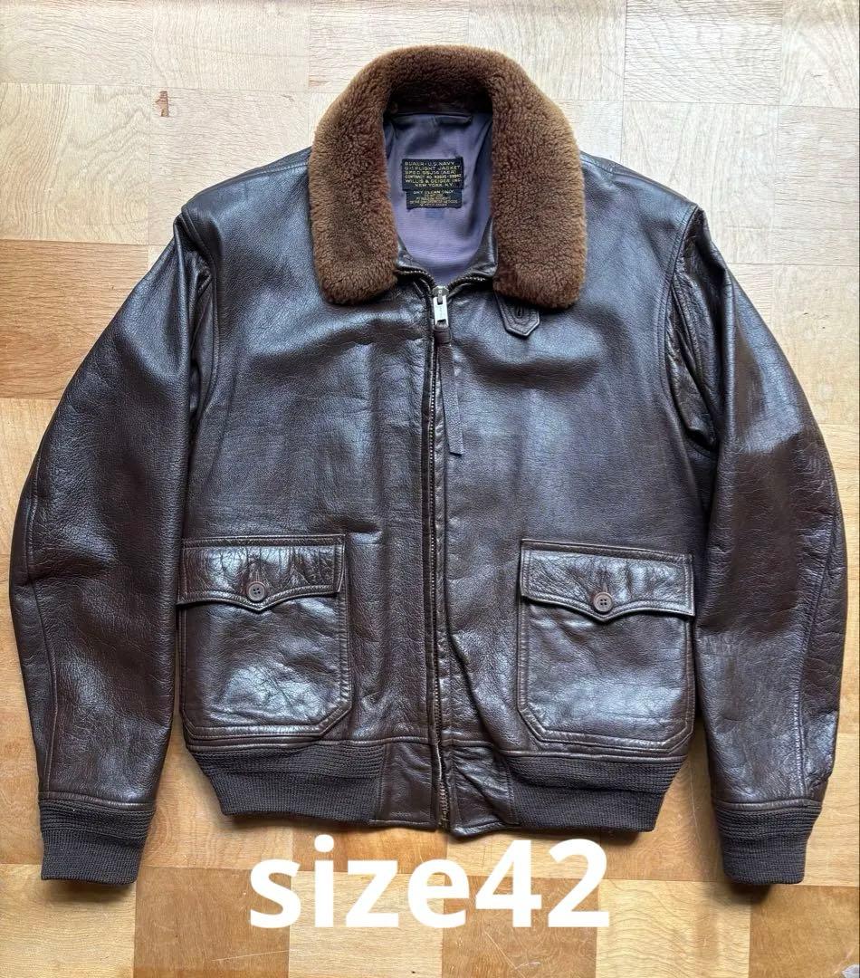 復刻 W&G社製 USN G1フライトジャケット 55J14 size42