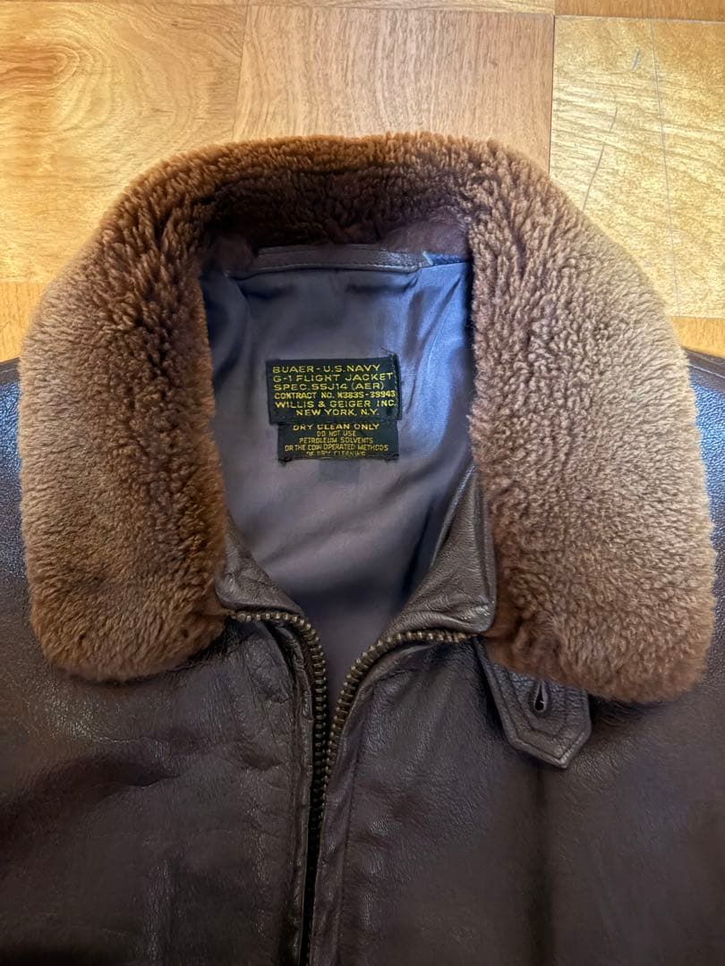 復刻 W&G社製 USN G1フライトジャケット 55J14 size42