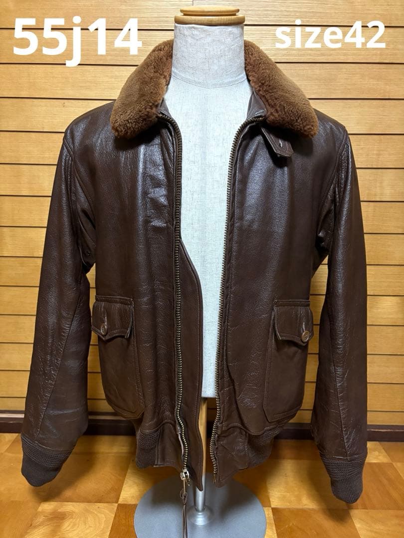 復刻 W&G社製 USN G1フライトジャケット 55J14 size42