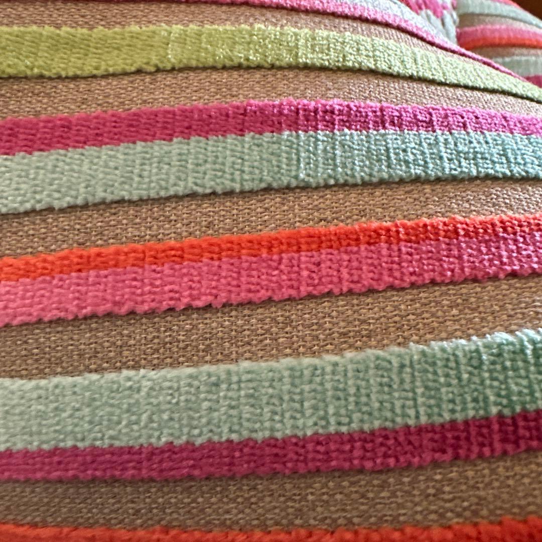 洛南高岡屋 おじゃみ座布団 Ｌ　CASAMANCE クッション　未使用 ブルー系