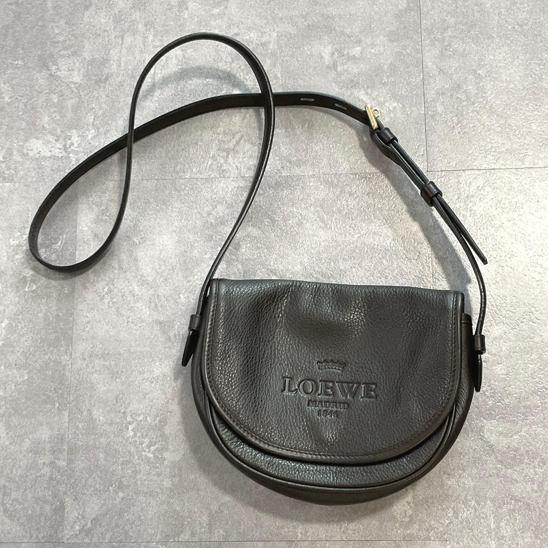 く*み様 美品 LOEWE ロエベ ヘリテージ レザーショルダーバッグ
