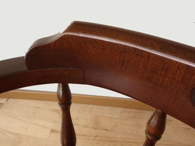 飛騨産業　キツツキ　穂高　アームチェアー②　イス　椅子　 木製　再塗装済ＵＳＥＤ