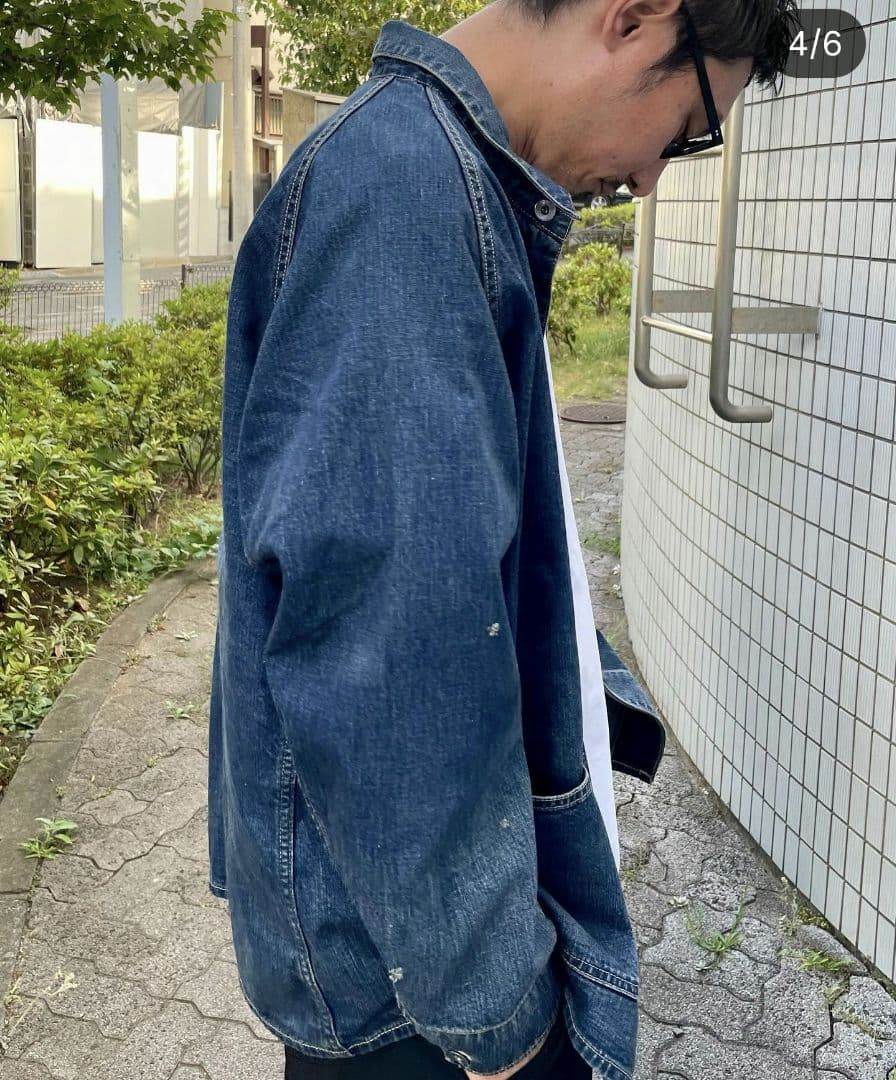 美品23aw A.PRESSE Denim Coverall Jacket 2