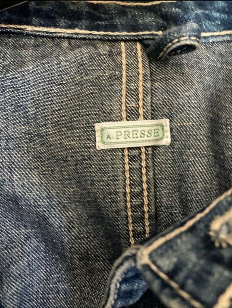 美品23aw A.PRESSE Denim Coverall Jacket 2