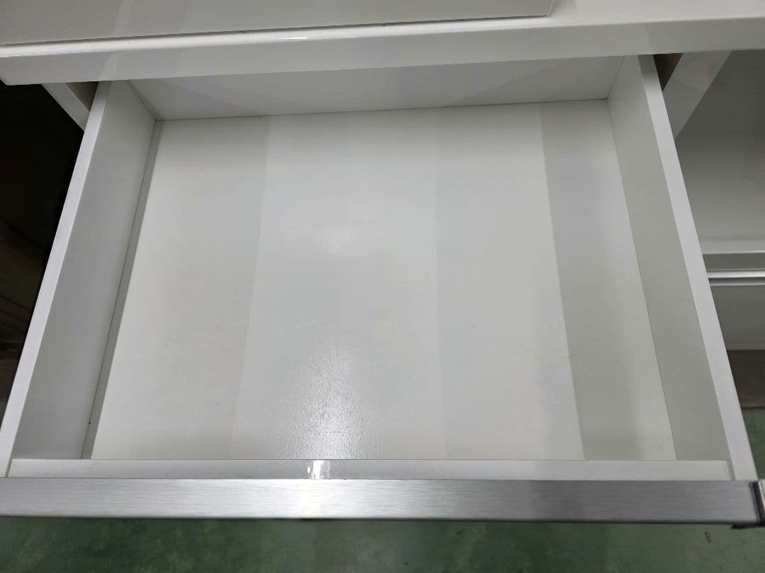 ホワイト 食器棚 ガラス扉