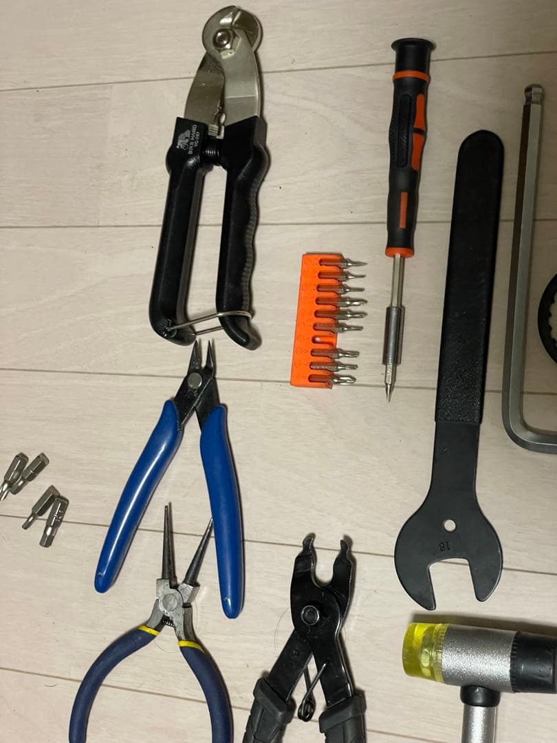 自転車 ロードバイク マウンテンバイク 修理キット 工具セット 収納ケース