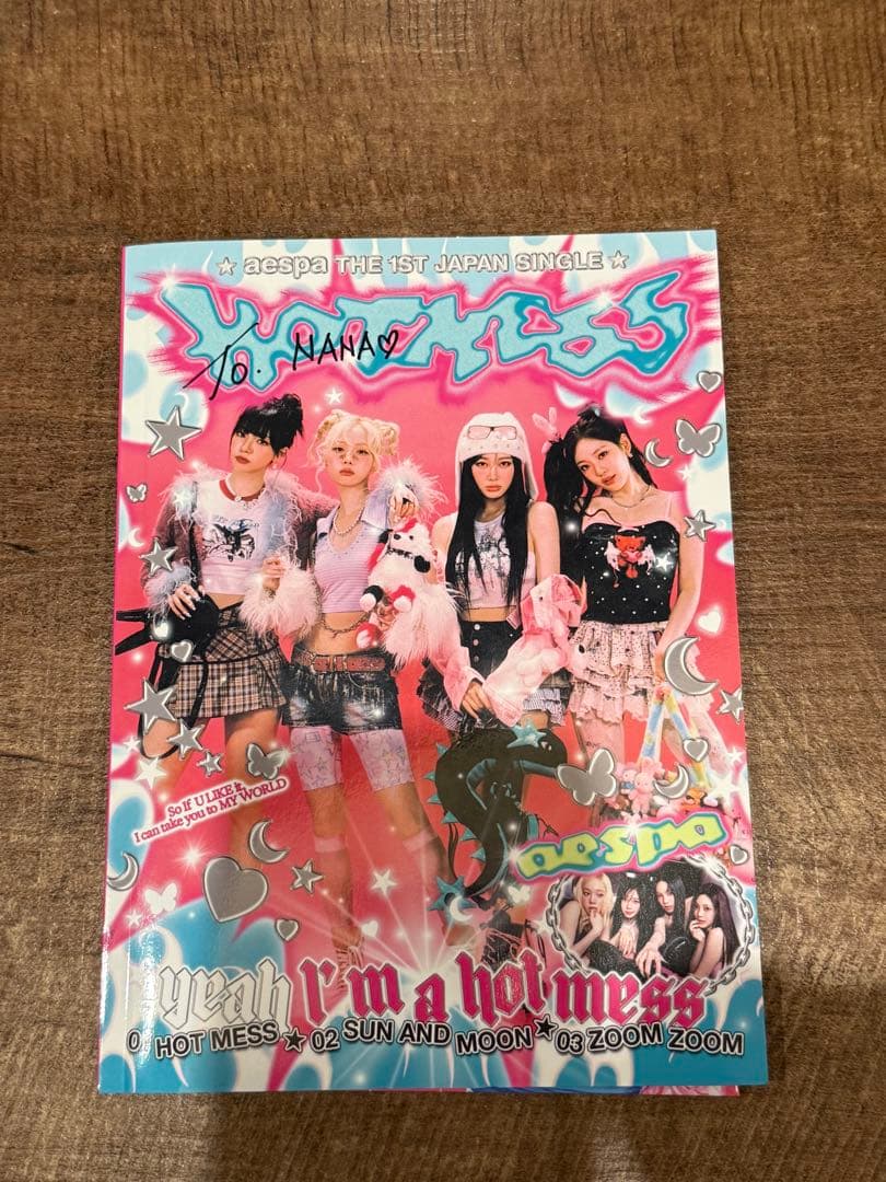 aespa hotmees 全員直筆サイン