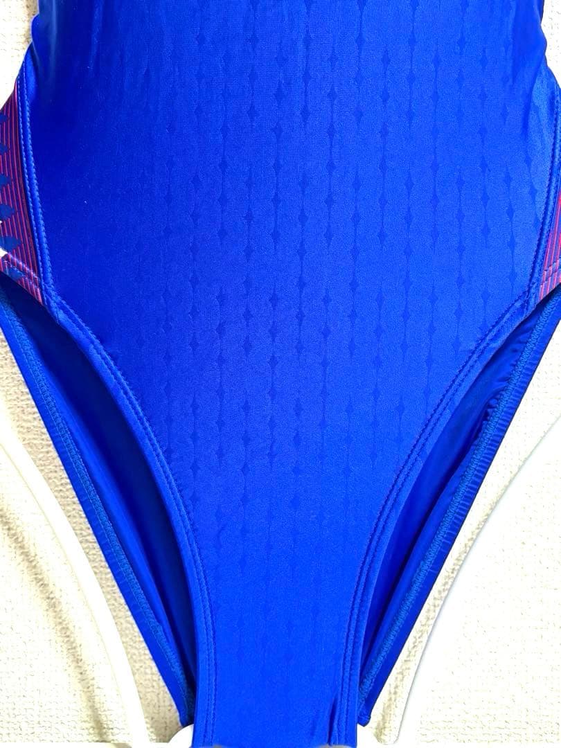 arena 競泳水着 Ｌ ひし形模様 超光沢ロイヤルブルー ハイカット アリーナ