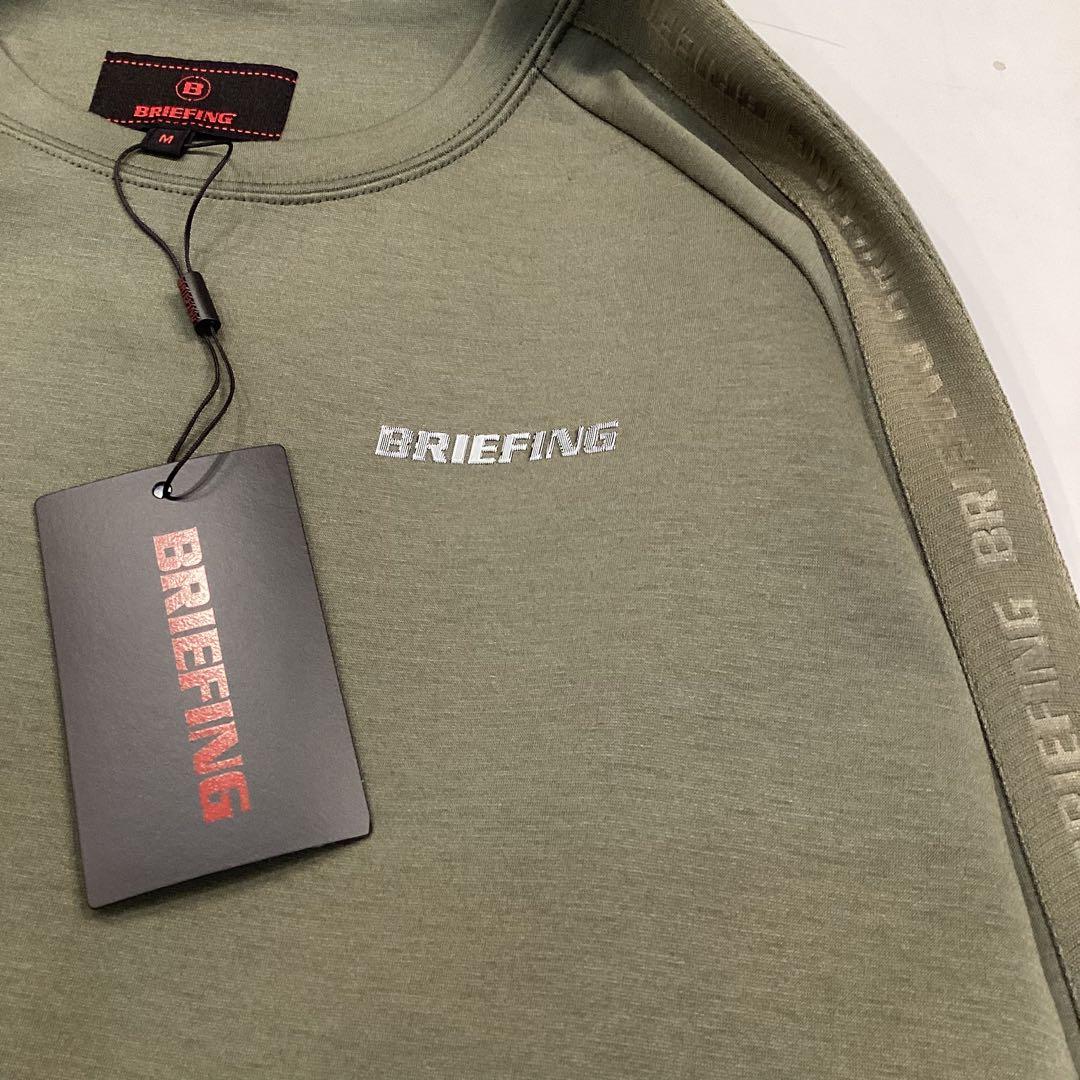 新品　BRIEFING MS WARM LOGO LINE CREWNECK M