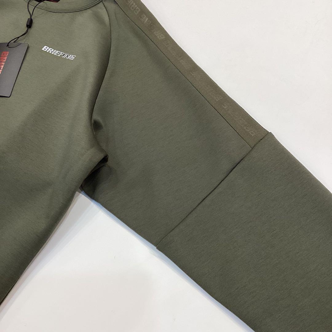 新品　BRIEFING MS WARM LOGO LINE CREWNECK M