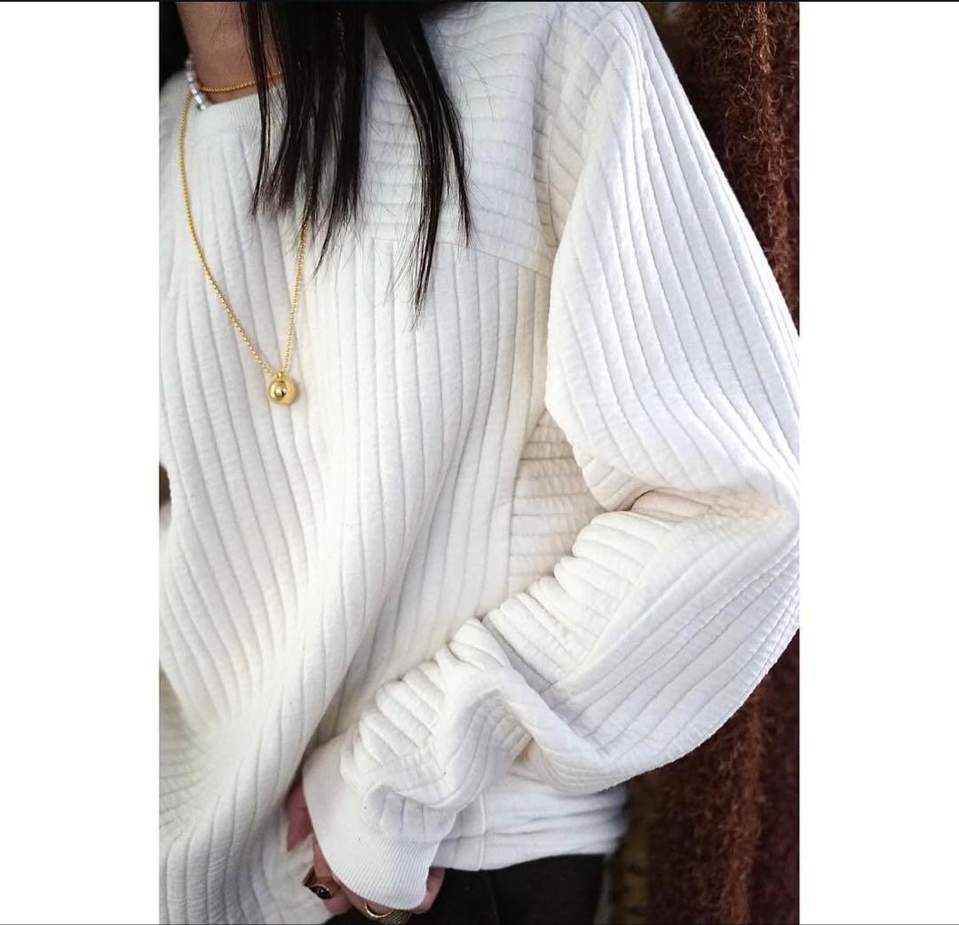 jonnlynxキルトボーダープルオーバー