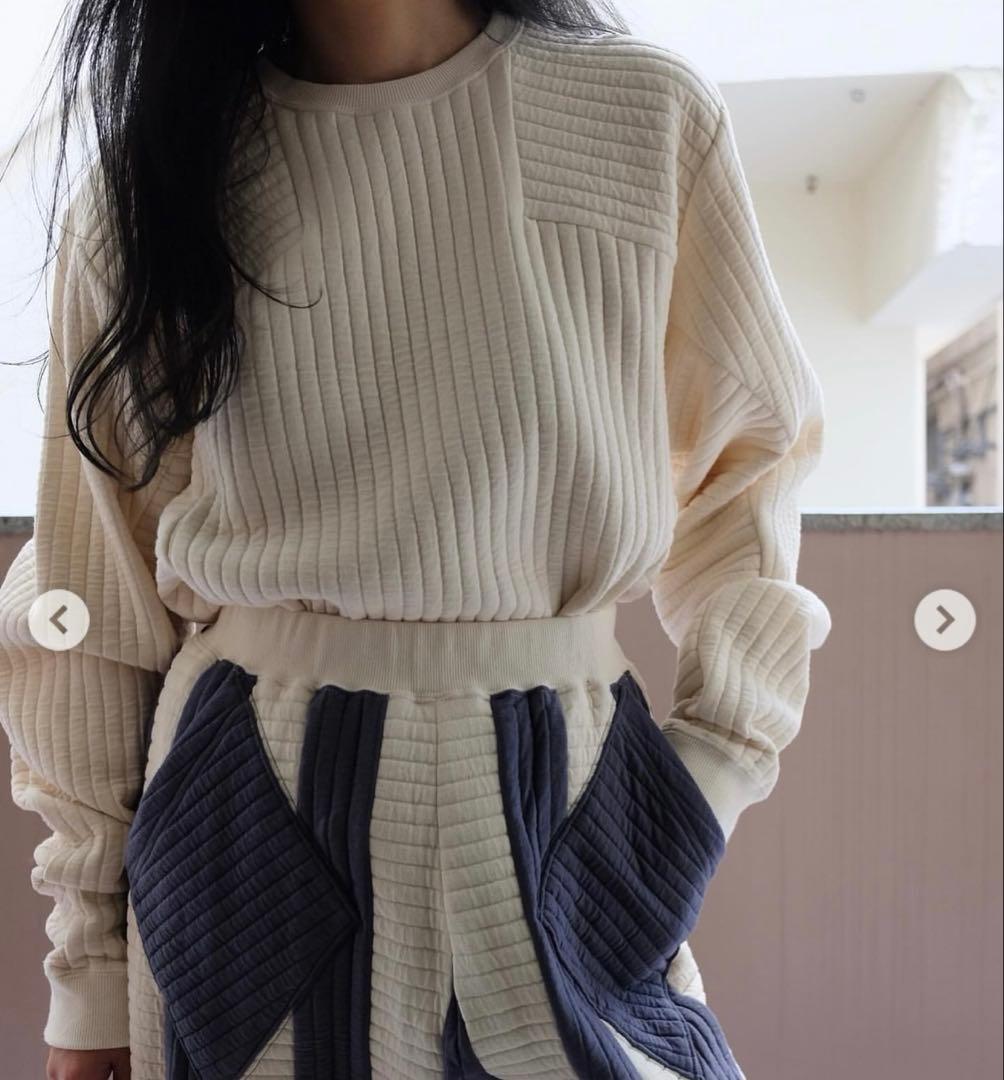 jonnlynxキルトボーダープルオーバー