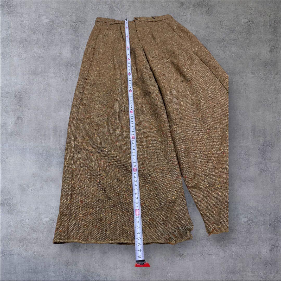 bless ネップ　ワイド　バギースラックス　フレア　archive 古着