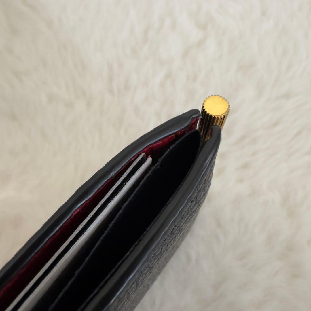 美品　トムフォード　マネークリップ　バイカラー　黒　レザー