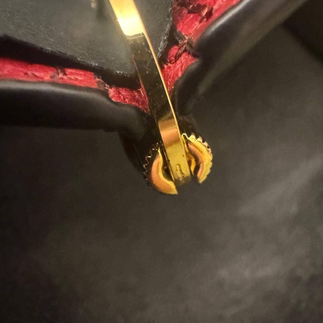 美品　トムフォード　マネークリップ　バイカラー　黒　レザー