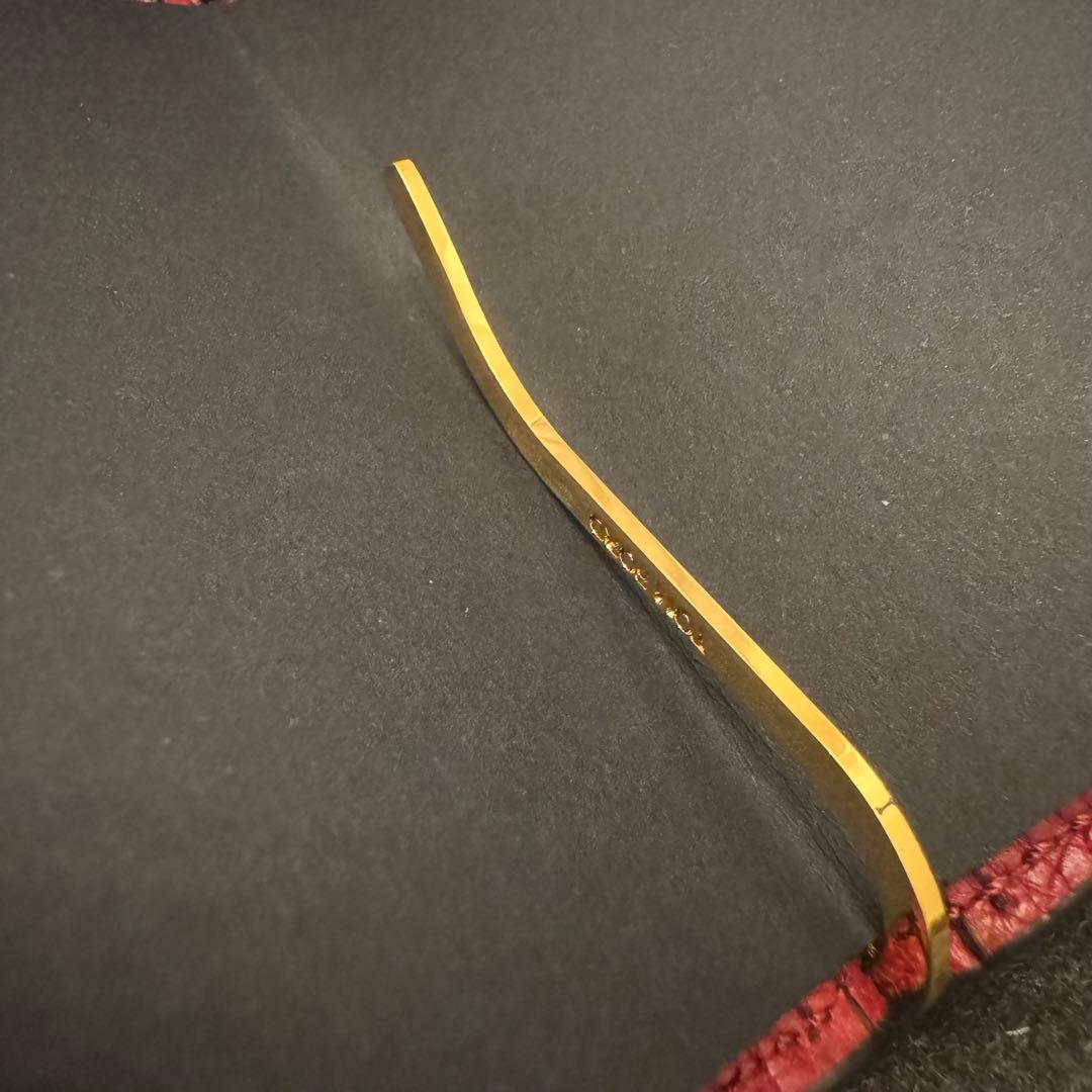 美品　トムフォード　マネークリップ　バイカラー　黒　レザー