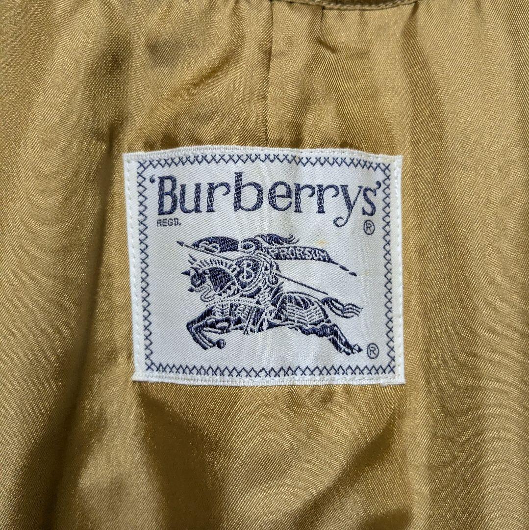 80～90s バーバリー ステンカラーコート レディース 白タグ ライナー 26