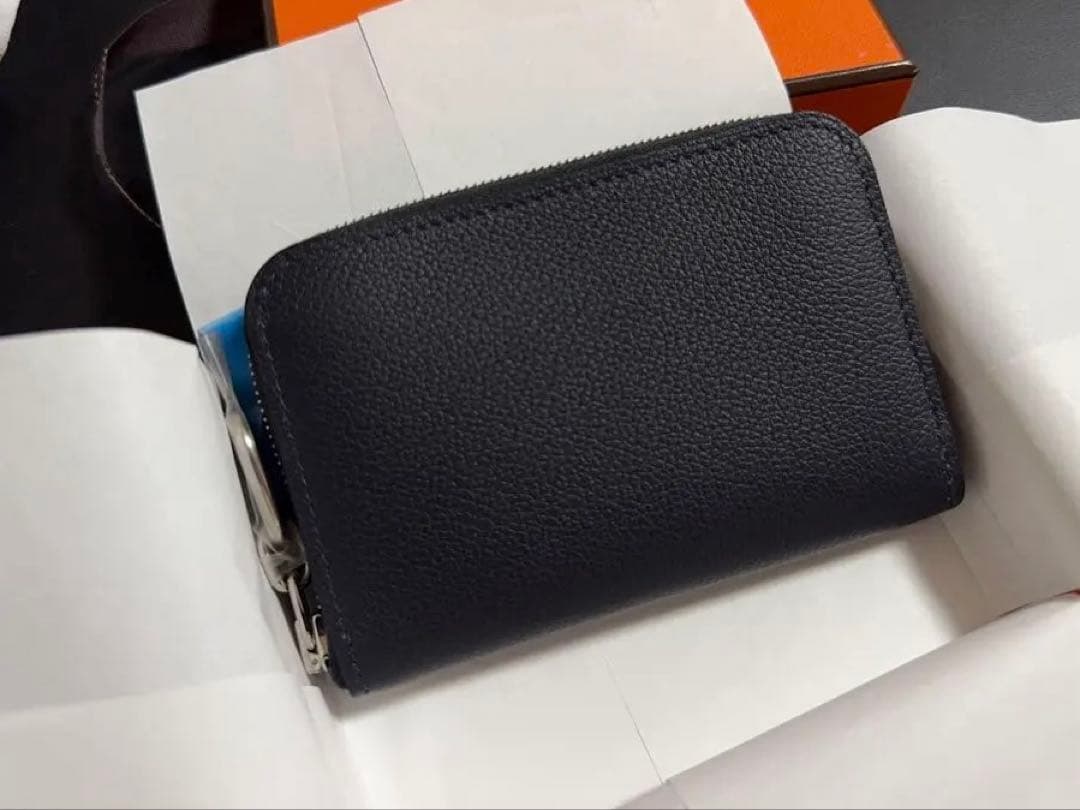 【未使用品】エルメスカードケース<ジップアンゴー＞コンパクト シェーヌ・ダンクル