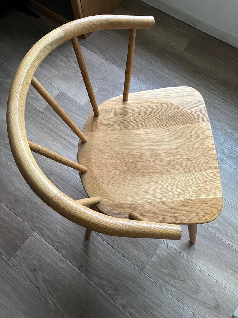 ☆最終価格　廃盤　無印良品　オーク無垢材チェア　難あり