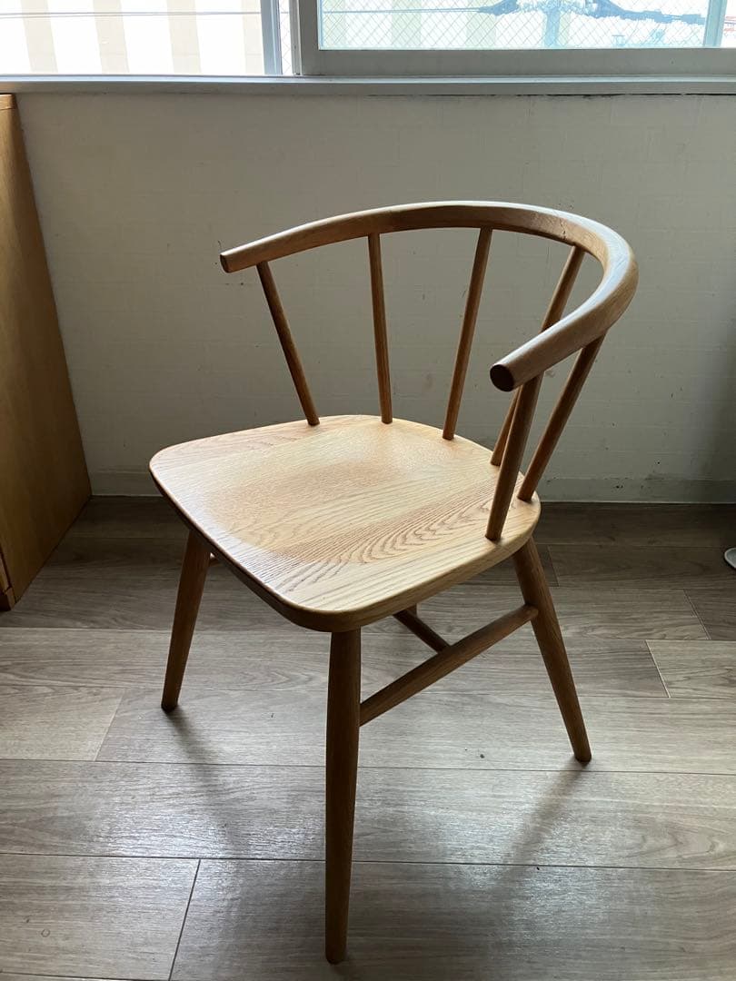 ☆最終価格　廃盤　無印良品　オーク無垢材チェア　難あり