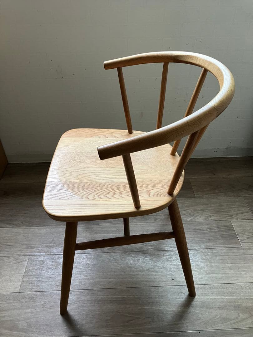 ☆最終価格　廃盤　無印良品　オーク無垢材チェア　難あり