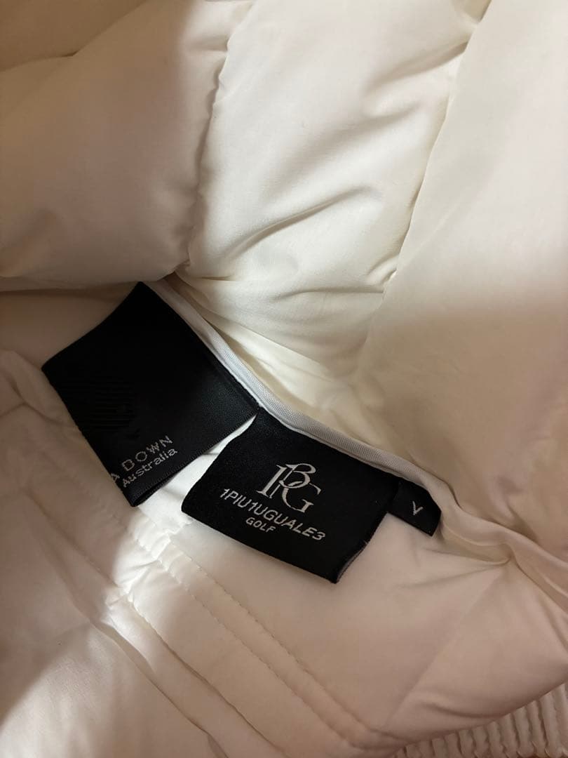 1piu1uguale3 ホワイト ダウンジャケット