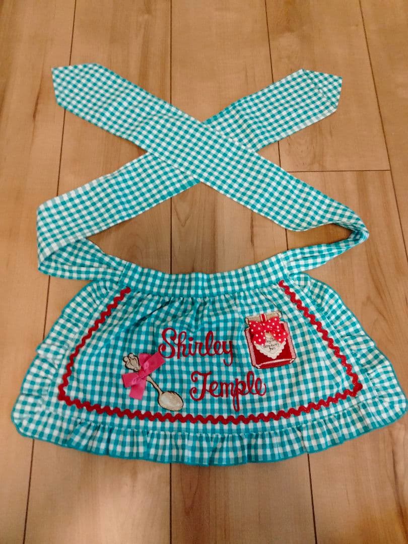 ※シャーリーテンプル　ベーカリープリントワンピース＆エプロン　110㎝