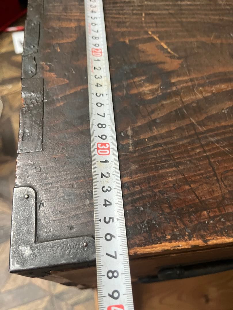 和箪笥 昭和レトロ 当時物 インテリア 年代物 鉄金具 アンティーク ビンテージ