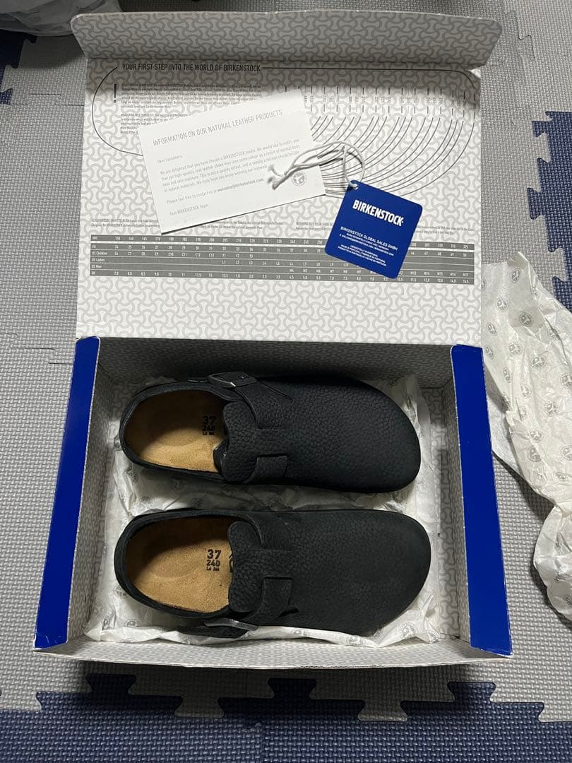 BIRKENSTOCK London NL Black ナロー 37 試着のみ