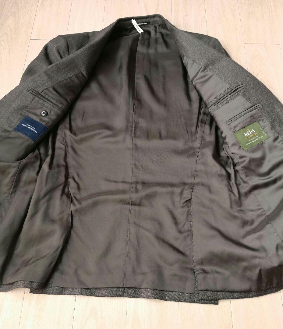 クリーニング済み　イタリア生地　スーツ　③　REDA　採寸サイズ記載