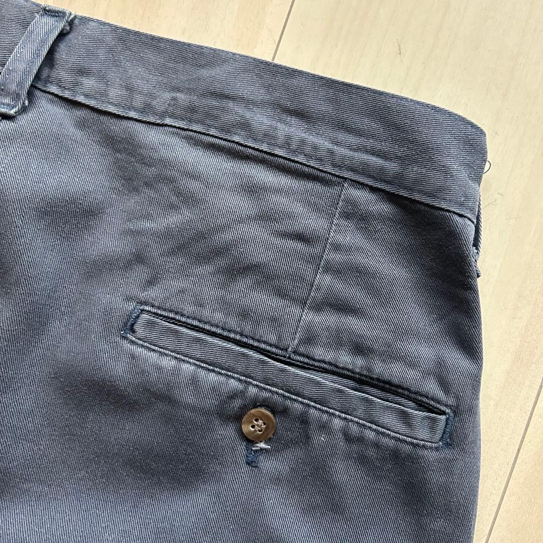 -90s ポロバイラルフローレン ポロチノ USA製 ネイビー 実寸32×31