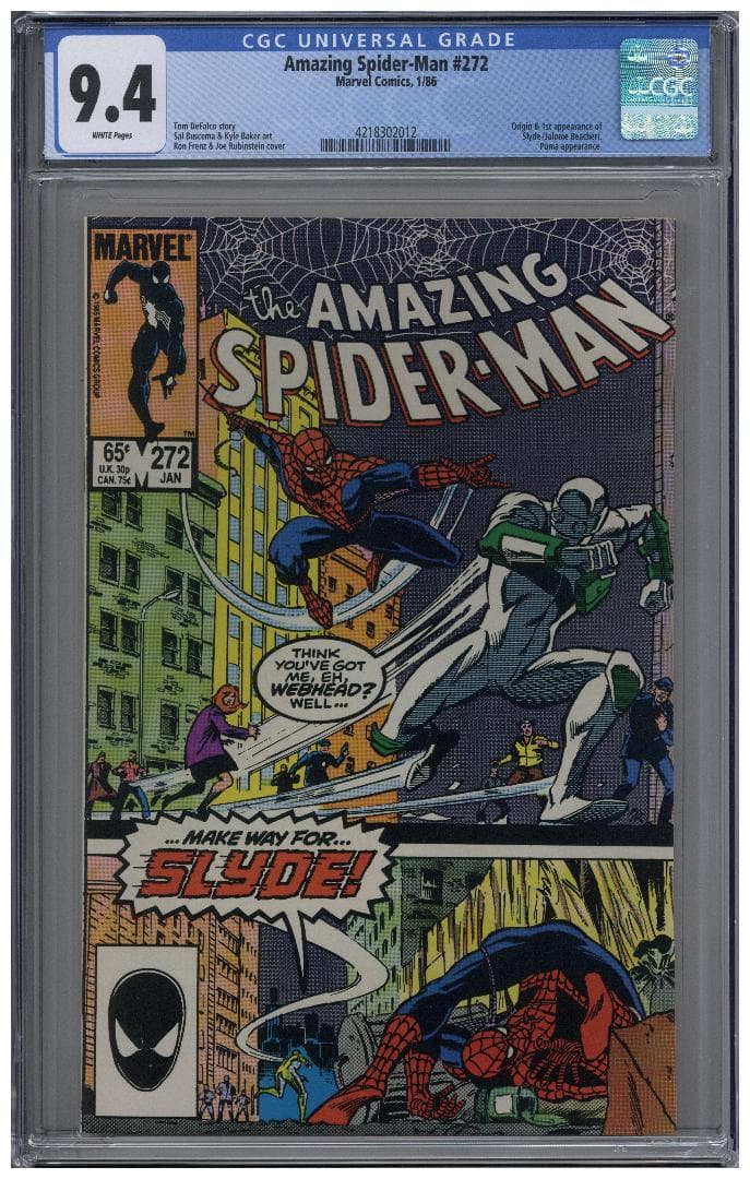 アメコミリーフ Amazing Spider-Man #272 CGC 9.4
