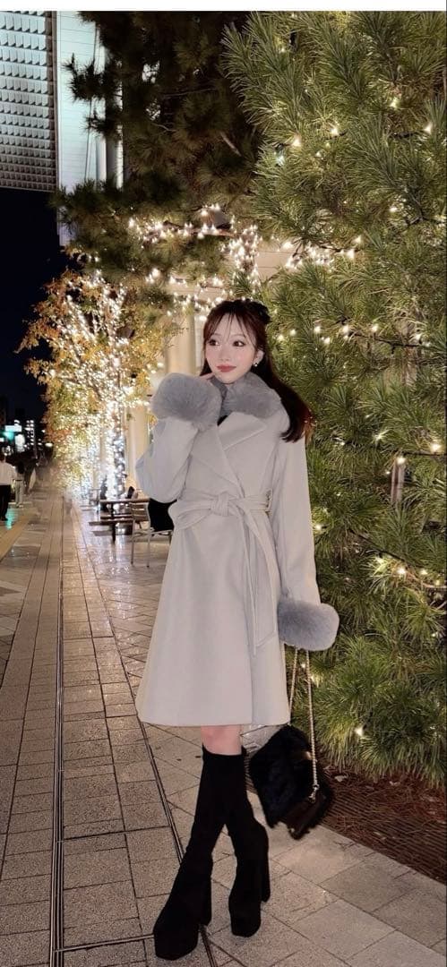 RESEXXY ファー付きコート